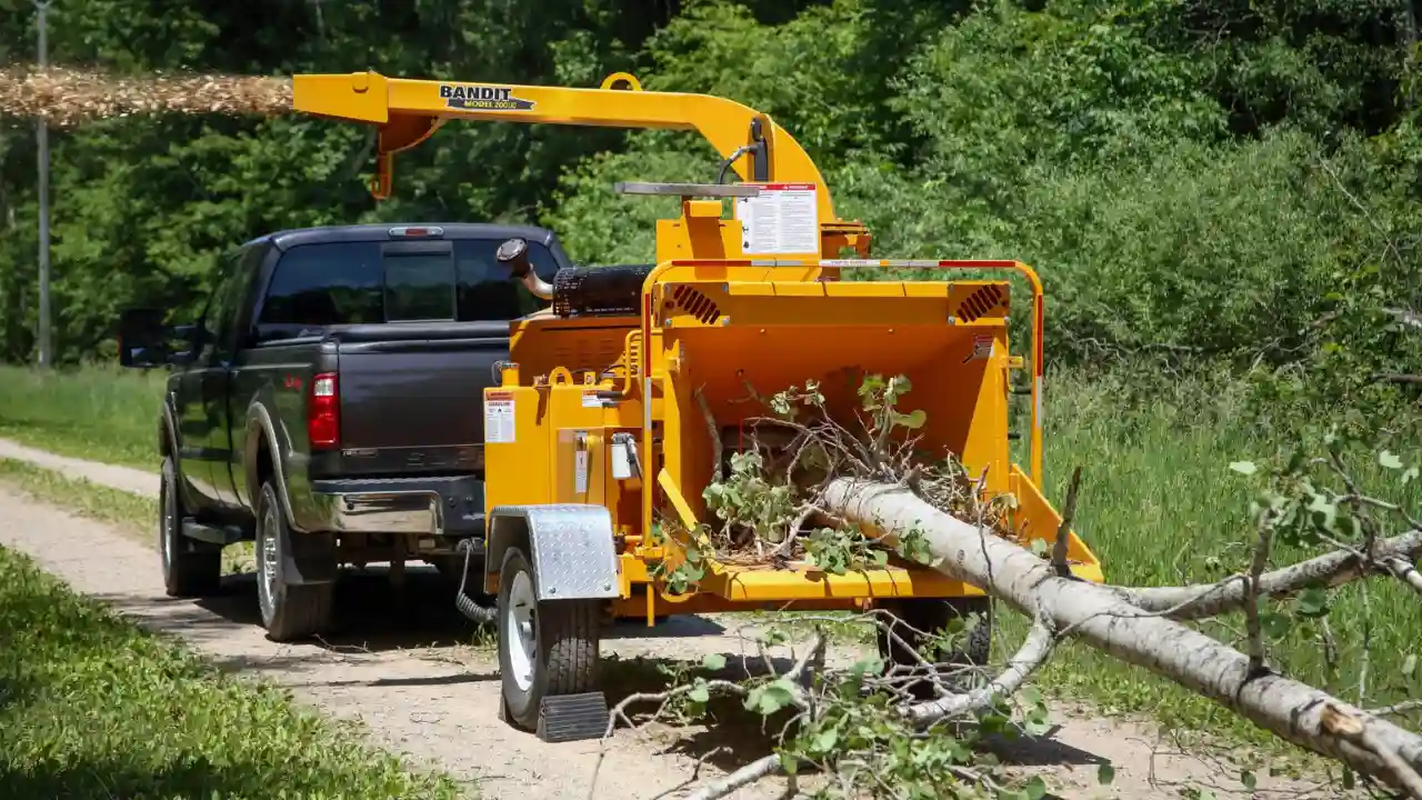 Renting a wood chipper