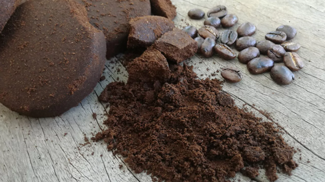 Used ground coffee
