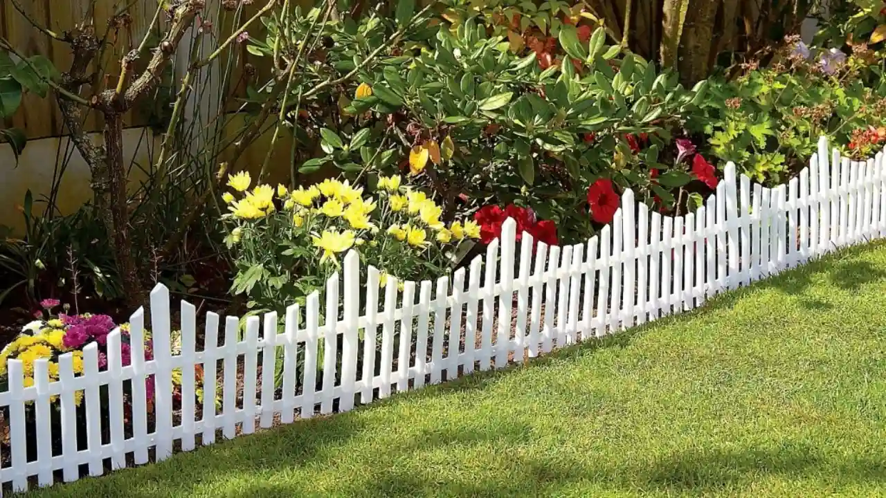 White garden fence