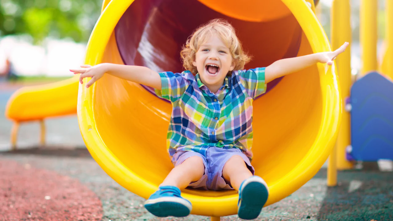 How to Create a Kid-friendly Backyard Without Grass 3 Choose the outdoor playset for older children
