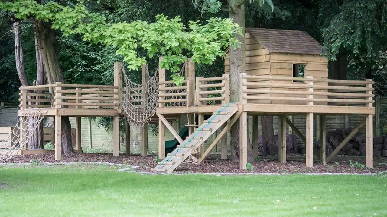 Treehouse Ideas and Designs You Can Build in Your Backyard 9 Playground Treehouse