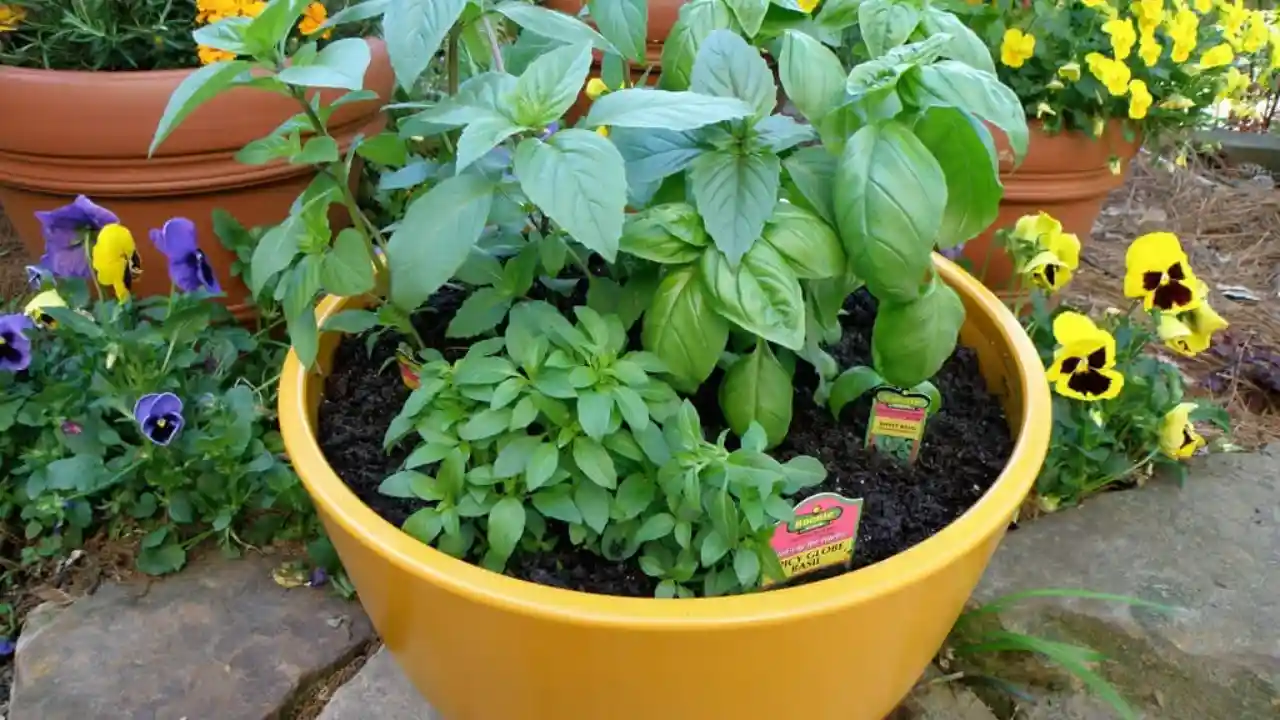 5 Microgreens That Regrow After Cutting 6 Basil in a pot