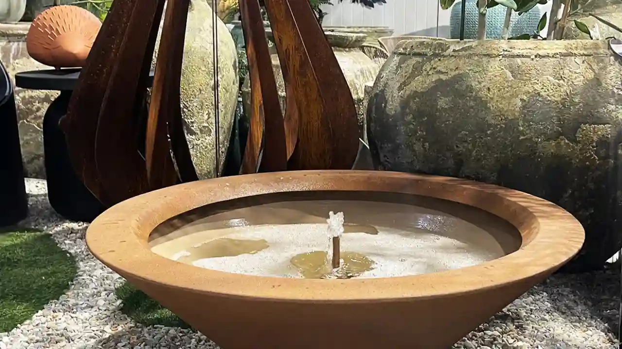 25 Garden Wall Ideas That You’ll Love 5 Bubbler fountain 1