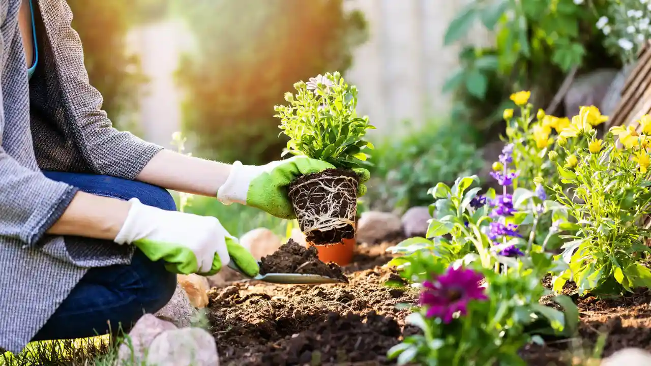Healthy garden soil