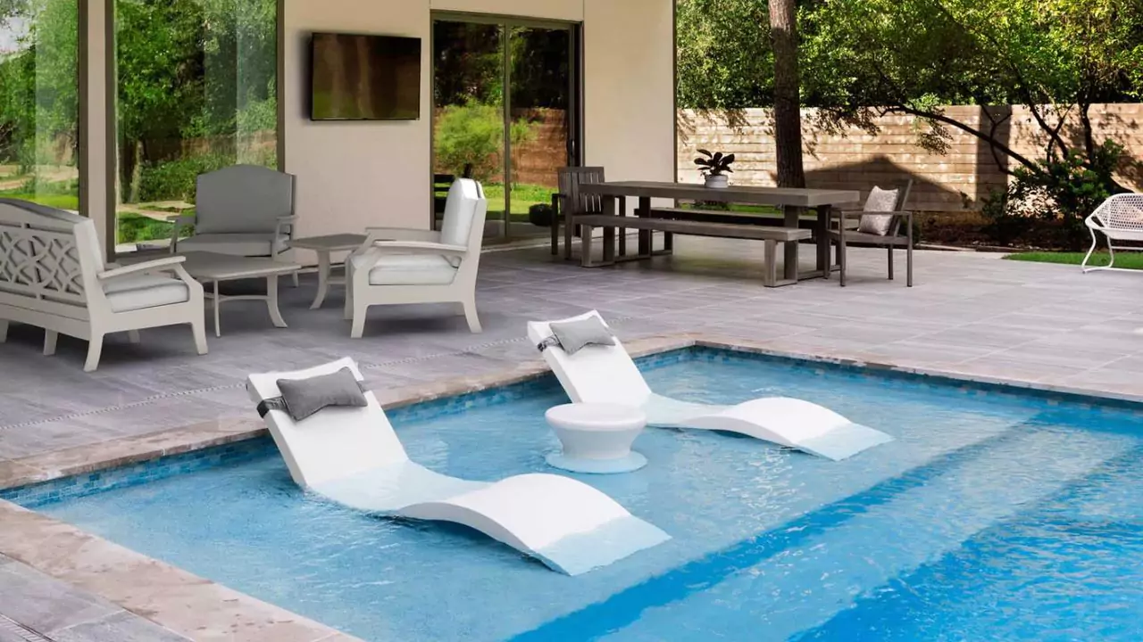 Pool ledge lounger materials