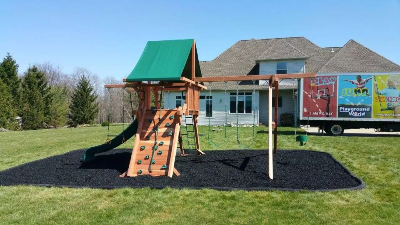 Best Material for Playground Surface 6 Rubber playground mulch