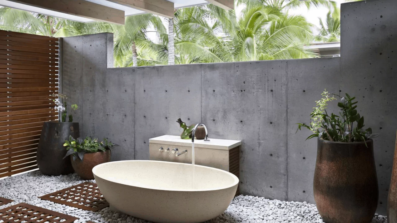 11 Amazing Outdoor Bathtub Ideas 8 Simple outside bathtub