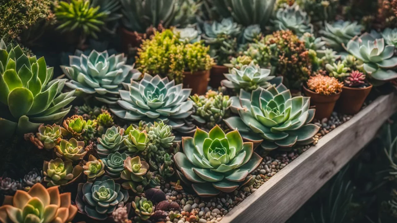 Succulents pallet gardening