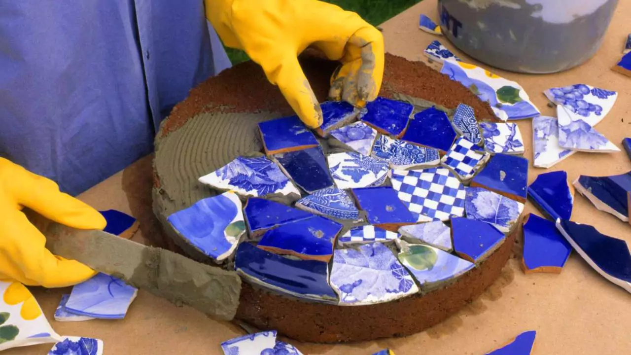9 Amazing Garden Mosaic Ideas 8 Creating garden mosaic