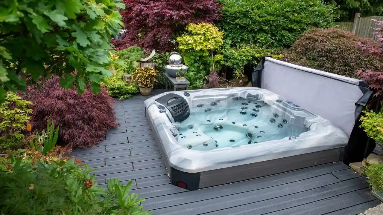 Best Place To Put A Hot Tub In Your Garden 2 Hot tub in a backyard