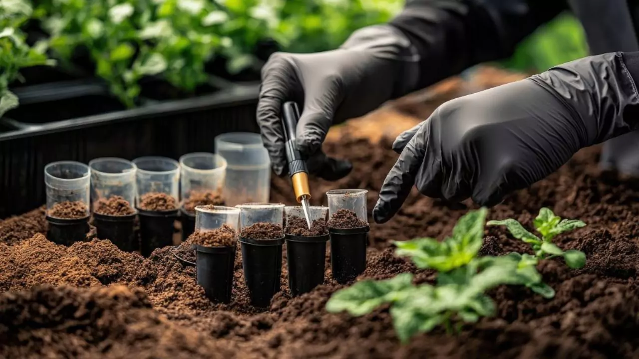 Testing compost