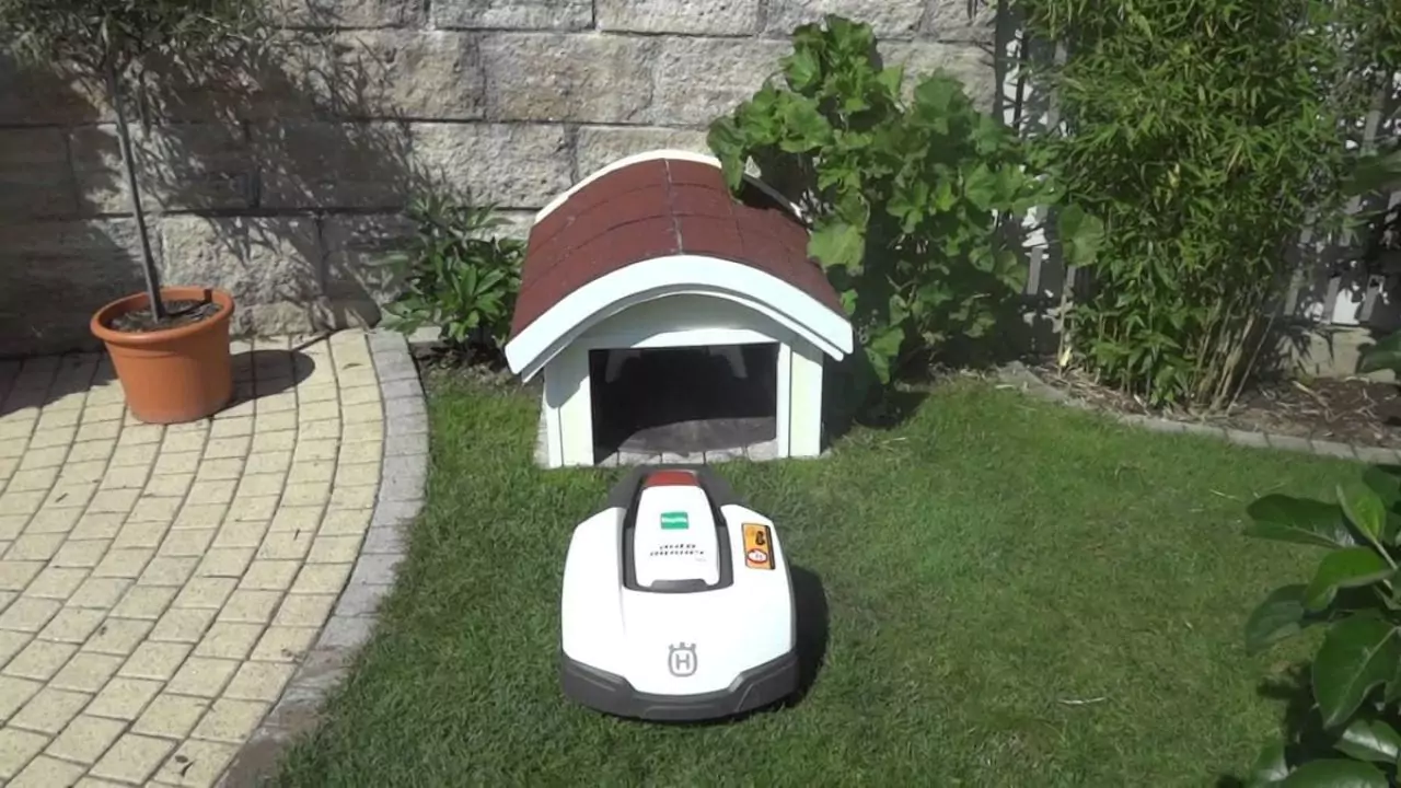 mower and charging station